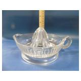 vintage glass citrus juicer