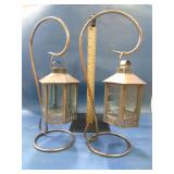 set of 2 hanging lanterns
