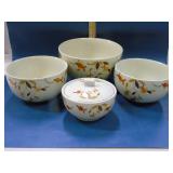 Hall Jewel Tea autumn leaf set