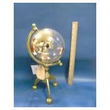Glass and brass globe new