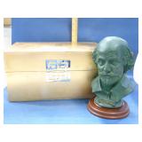 Shakespeare bust in decorative box