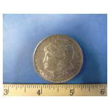 1889 Morgan silver dollar coin