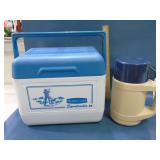 Rubbermaid sport cooler 6 with Aladdin thermos
