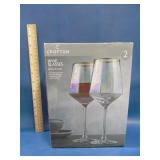 Crofton set of 2 new wine glasses