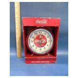 Coca Cola metal retro alarm clock new