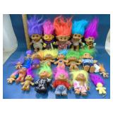 vintage Troll doll lot troll dolls all sizes