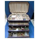 loaded wooden jewelry box