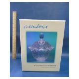 Cambria 6 inch lead crystal covered bowl