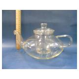 Teavana clear glass teapot