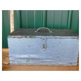 Wooden Toolbox with Latch and Handle