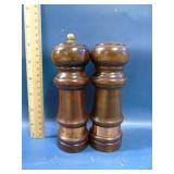 wooden salt and pepper set