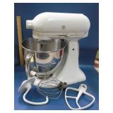 KitchenAid artisan stand mixer with extras
