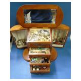 loaded wooden jewelry box