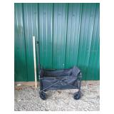 black folding wagon