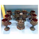 Avon Cape Cod 1876 lot mugs, bell, goblets