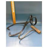 ice tongs and hay bale hook