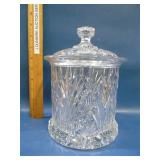 lead crystal biscuit/candy jar