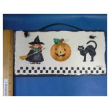 slate decoration Halloween theme