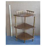 3 tier corner stand wooden