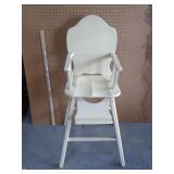 nice wooden high chair