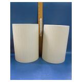 set of 2 new ceramic planters