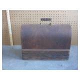 vintage Singer sewing machine in case