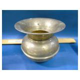 small brass spittoon