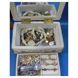 resin jewelry box with jewelry
