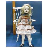 vintage 70's Walda Bisque porcelain doll