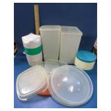 Tupperware, juicer, and other items
