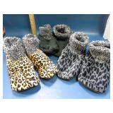 3 pair new slippers non skid soles