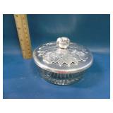 Rodney Kent candy dish hammered aluminum lid