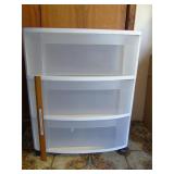 Sterilite storage with 3 drawers