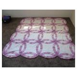 Wedding ring pattern quilt full/queen