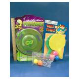toy lot Frisbee and table tennis