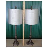 pair tabletop lamps