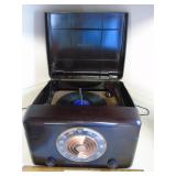 Admiral Bakelite am radio with phonograph works