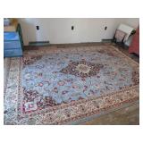 Kashan Kirman rug Belgium wool 8X11.6