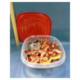 Rubbermaid take away container with cookie cutters