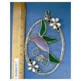 7 inch stained glass Hummingbird