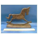 vintage cast iron horse door stop