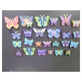 lot of 25 magnetic butterflies