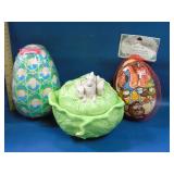 1977 Holland mold cabbage bowl egg lot see desc.