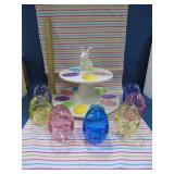 Easter lot egg holder glass eggs more