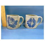 2 Beaumont Bros pottery stoneware mugs