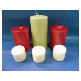 lot of 6 candles