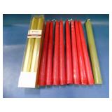 lot of taper candles
