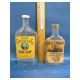 vintage novelty glass liquor bottles lot