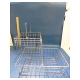 2 metal wire baskets