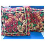 Autumn theme tapestry toss pillows